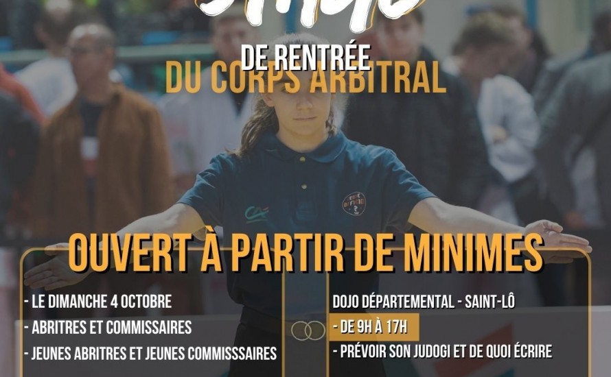 STAGE DE RENTRÉE DU CORPS ARBITRAL